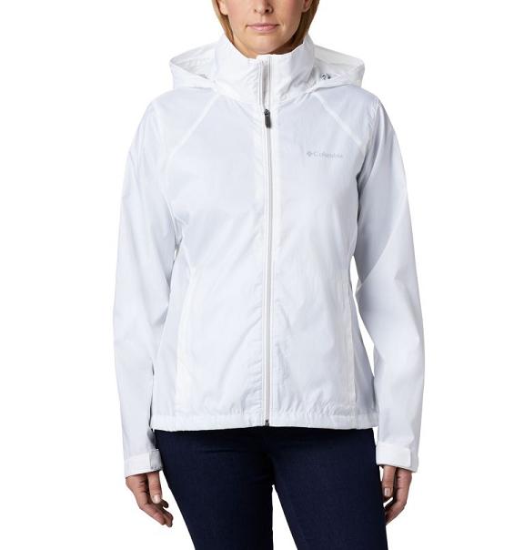 Columbia Switchback III Rain Jacket White For Women's NZ52640 New Zealand